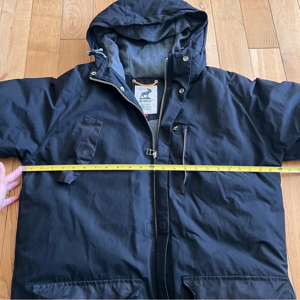 Fat Moose Mens Arctic Explorer Jacket Puffer Parka Ski Snowboard Hooded Black M - Picture 5 of 13